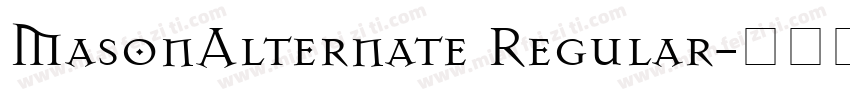 MasonAlternate Regular字体转换